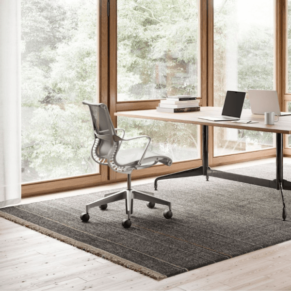 Herman Miller Setu Chair in Mineral with Silver Alloy base